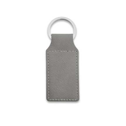 Llavero rectangular de cuero 33x70mm - Por unidad