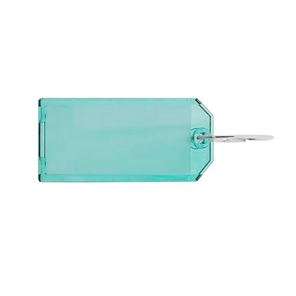 Etiqueta para llaves de metacrilato 75x31 mm - ventana por ambos lados
