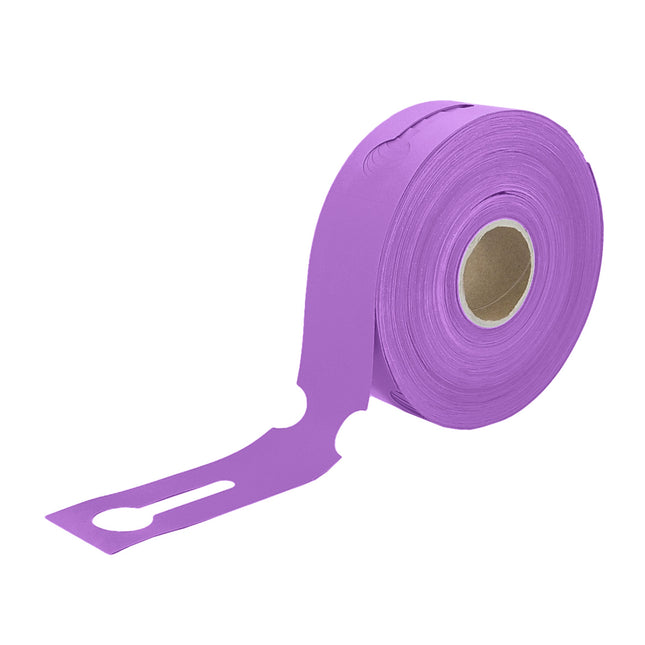 Loop-lock labels purple HDPE 260x50mm