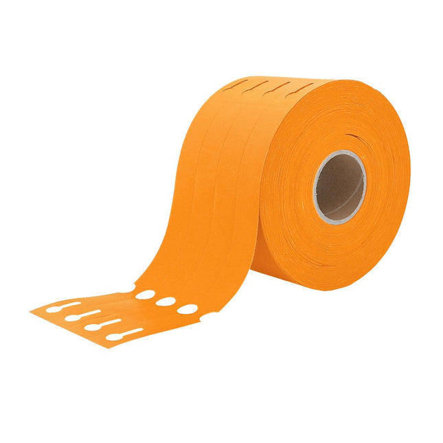 Loop-lock labels orange HDPE 250x25mm