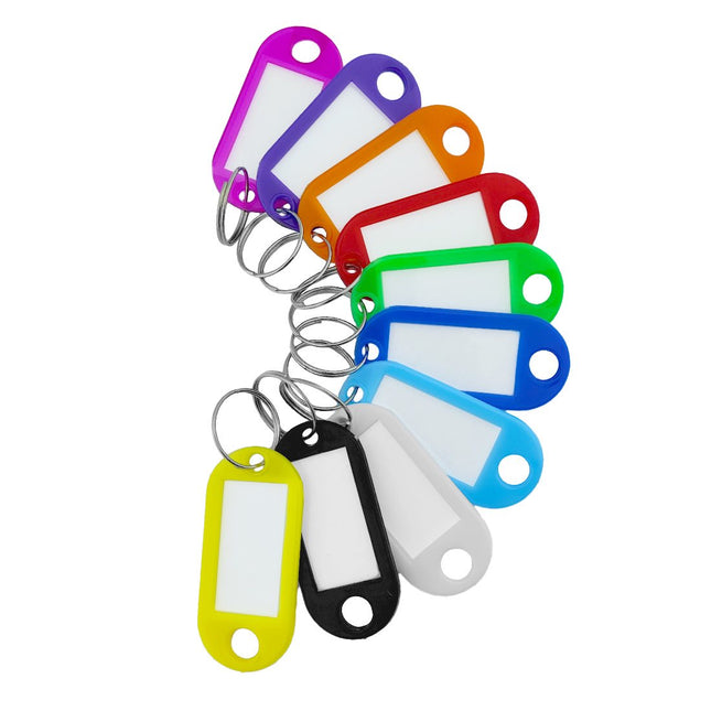 Etiquetas para llaves con anillo 55x22 mm - Mezcla de colores  - Por 100 unidades