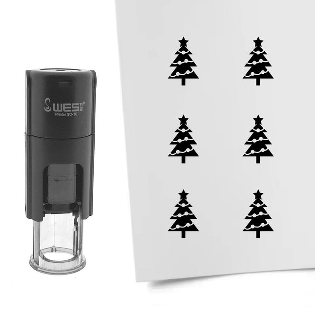 Stamp Christmas tree - 10 mm print