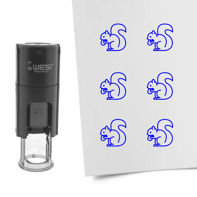 Stamp squirrel - 10 mm print