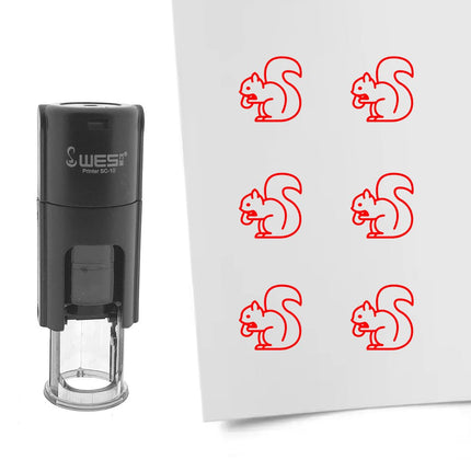 Stamp squirrel - 10 mm print