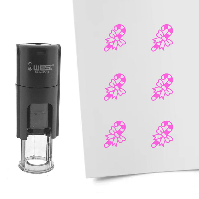 Stamp candy cane - 10 mm print