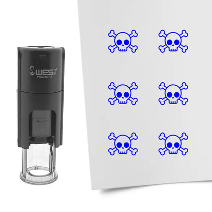 Stamp skull - 10 mm print