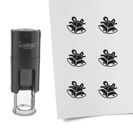 Stamp Christmas bell - 10 mm print