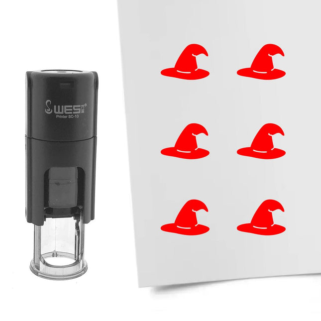 Stamp witch hat - 10 mm print