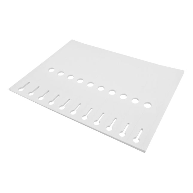 Loop-lock labels white PET 210x25mm