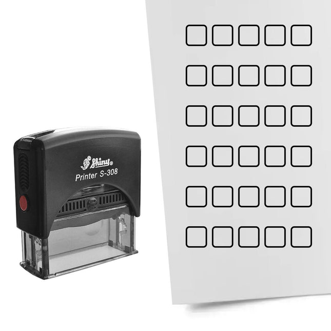 Stamp 5 checkboxes - 10 mm print