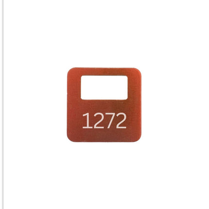 Fichas para guardarropa de aluminio Allox de color 35 x 35 mm