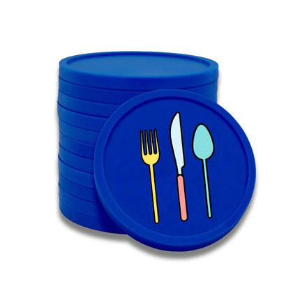 Fichas de plastico cubiertos en color Ø29 mm - 100 unidades