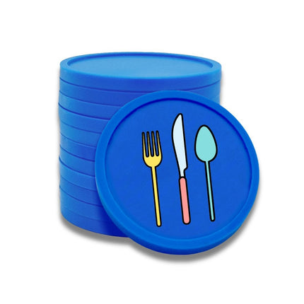 Fichas de plastico cubiertos en color Ø29 mm - 100 unidades