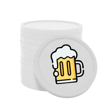 Fichas de plastico jarra de cerveza Ø29 mm - 100 unidades