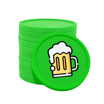 Fichas de plastico jarra de cerveza Ø29 mm - 100 unidades