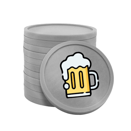 Fichas de plastico jarra de cerveza Ø29 mm - 100 unidades
