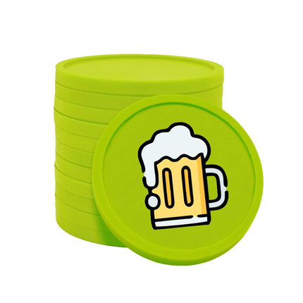 Fichas de plastico jarra de cerveza Ø29 mm - 100 unidades