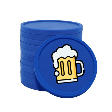Fichas de plastico jarra de cerveza Ø29 mm - 100 unidades