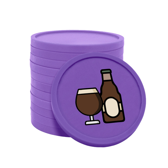 Fichas de plastico cerveza especial Ø29 mm - 100 unidades