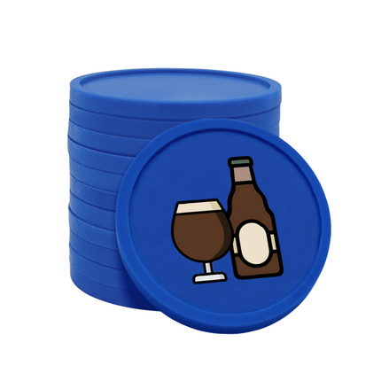 Fichas de plastico cerveza especial Ø29 mm - 100 unidades