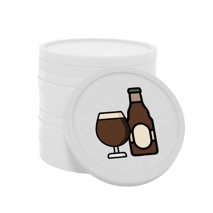 Fichas de plastico cerveza especial Ø29 mm - 100 unidades