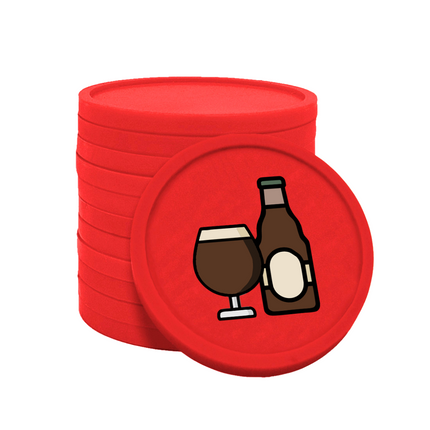 Fichas de plastico cerveza especial Ø29 mm - 100 unidades