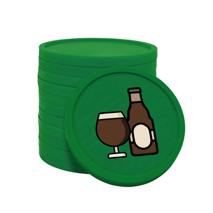 Fichas de plastico cerveza especial Ø29 mm - 100 unidades