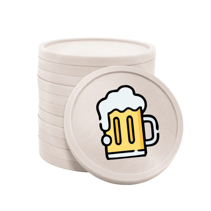 Fichas de plastico jarra de cerveza Ø29 mm - 100 unidades