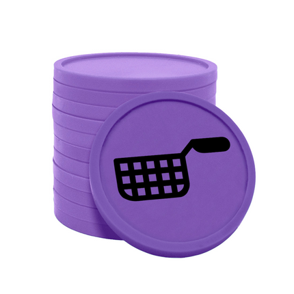 Fichas de plastico freidora Ø29 mm - 100 unidades