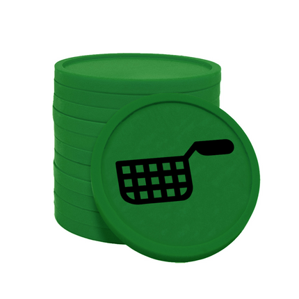 Fichas de plastico freidora Ø29 mm - 100 unidades