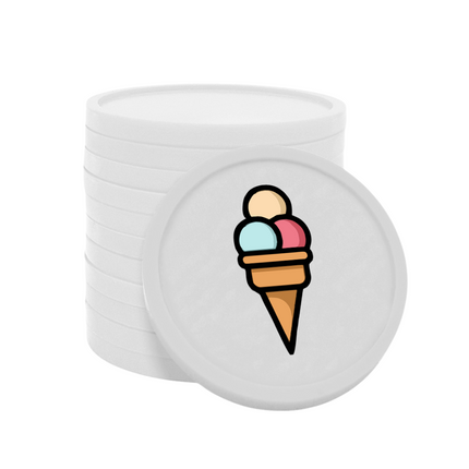 Fichas de plastico helado sorbet Ø29mm - 100 unidades