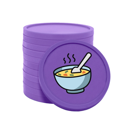 Fichas de plastico sopa Ø29mm - 100 unidades