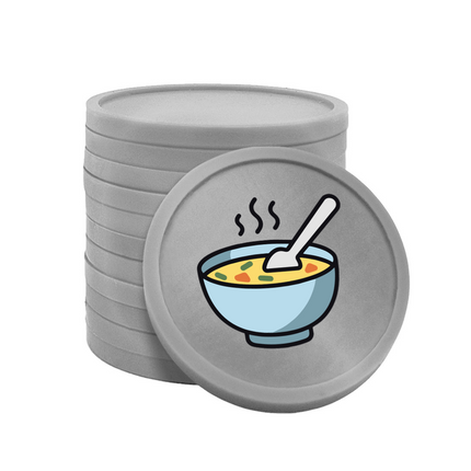 Fichas de plastico sopa Ø29mm - 100 unidades