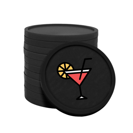 Fichas de plastico cóctel Ø29 mm - 100 unidades