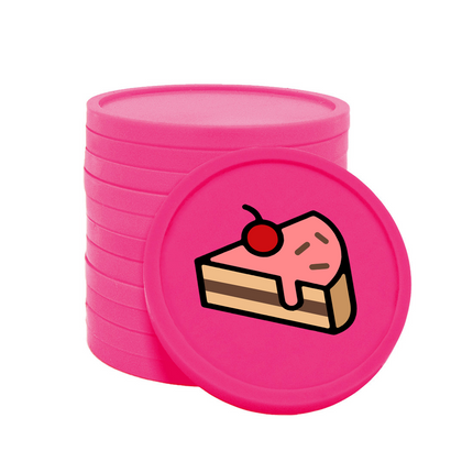 fichas de plastico pasteleria Ø29 mm - 100 unidades