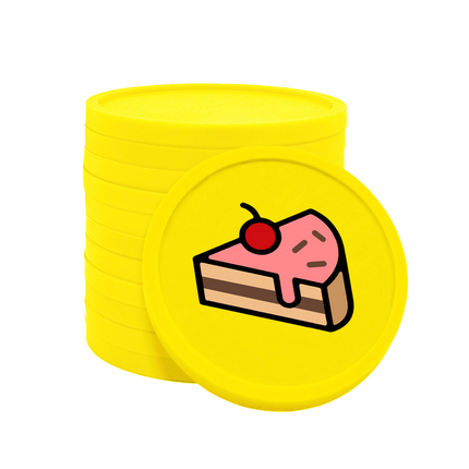 fichas de plastico pasteleria Ø29 mm - 100 unidades