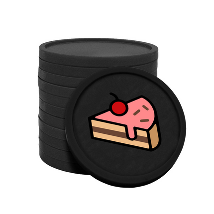 fichas de plastico pasteleria Ø29 mm - 100 unidades