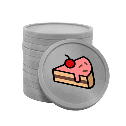 fichas de plastico pasteleria Ø29 mm - 100 unidades