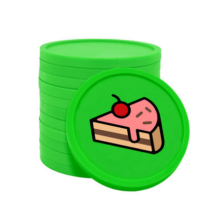 fichas de plastico pasteleria Ø29 mm - 100 unidades