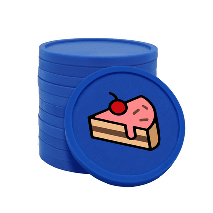 fichas de plastico pasteleria Ø29 mm - 100 unidades