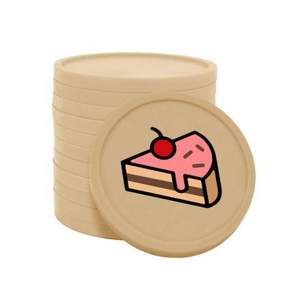 fichas de plastico pasteleria Ø29 mm - 100 unidades