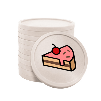 fichas de plastico pasteleria Ø29 mm - 100 unidades