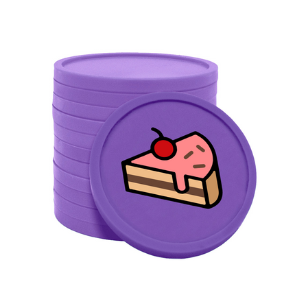 fichas de plastico pasteleria Ø29 mm - 100 unidades