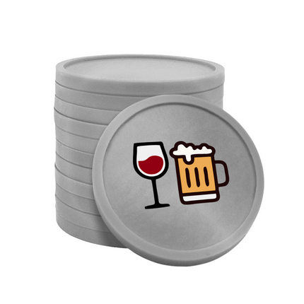 Fichas de plastico de cerveza y vino Ø29 mm - 100 unidades