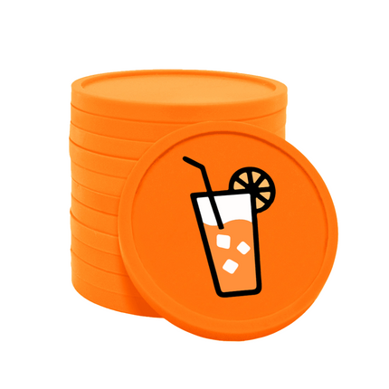 Fichas de plastico refresco Ø29mm - 100 unidades