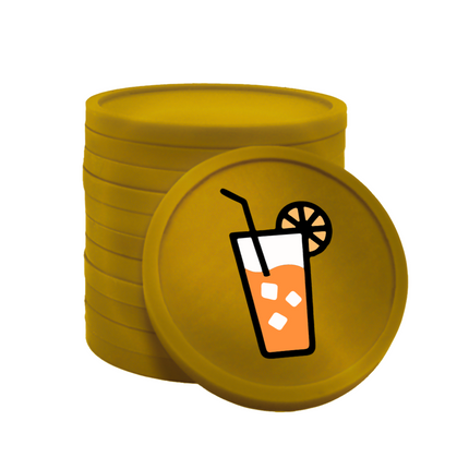 Fichas de plastico refresco Ø29mm - 100 unidades