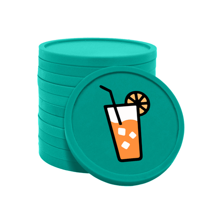 Fichas de plastico refresco Ø29mm - 100 unidades