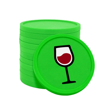 Fichas de plástico copa de vino Ø29 mm - 100 unidades