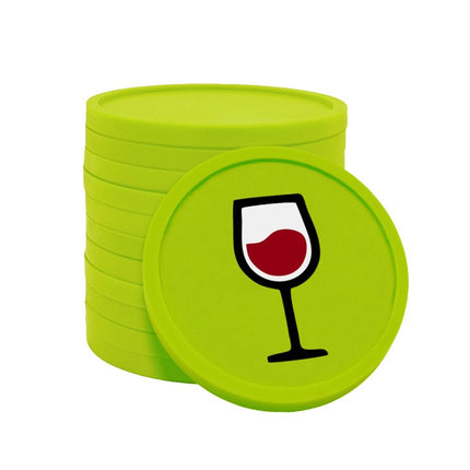 Fichas de plástico copa de vino Ø29 mm - 100 unidades