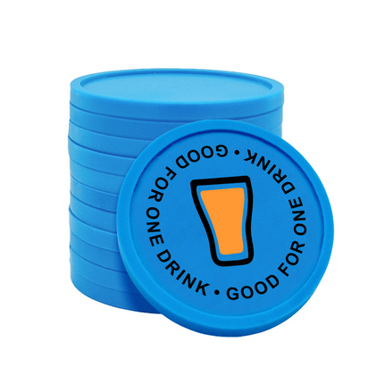 Fichas de plastico Good for one drink Ø29 mm - 100 unidades